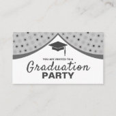Grand Curtains, Graduation Party Ticket Invitation Informatiekaartje (Voorkant)