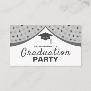 Grand Curtains, Graduation Party Ticket Invitation Informatiekaartje