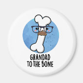 Grand Dad aan de bot Funny Grandpa Pun Magneet (Voorkant)