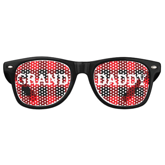 GRAND DADDY retro Shades / Fun Party Sunbribril Retro Zonnebril (Voorkant)