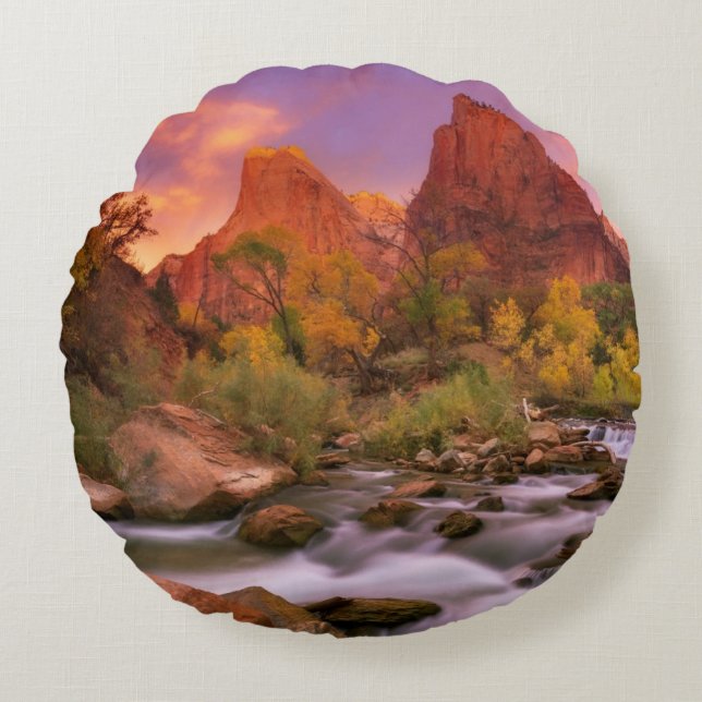 Grand Dawn Rond Kussen (Voorkant)