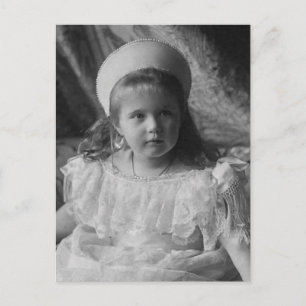 Grand Duchess Anastasia Romanov Russisch jurk Briefkaart