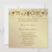 Grand Duchess Gold Metal Rol Uitnodiging (Achterkant)