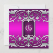 Grand Duchess Pink Jewel Pink Regency Uitnodiging (Voorkant)