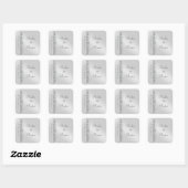 Grand Duchess Silver Scroll Save The Date Sticker (Vel)