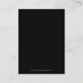 Grand Duchess Zwart Goud Scroll Tafel Plaatskaart Plaatskaartje (Achterkant)