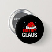 Grand Dude Claus Funny Family Matching Grandpa Chr Ronde Button 5,7 Cm (Voorkant /achterkant)