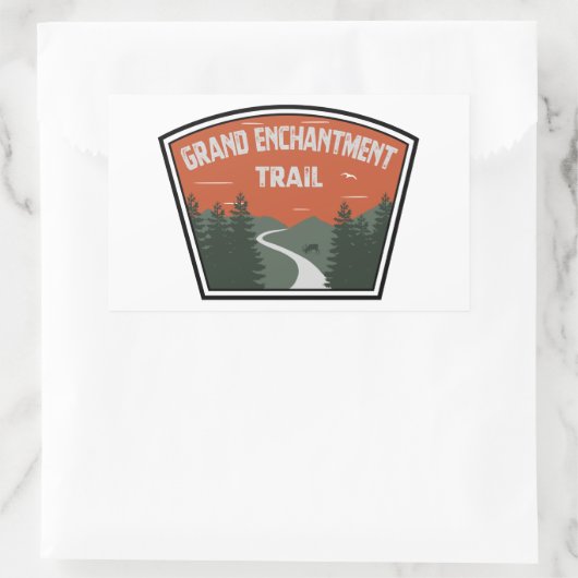 Grand Enchantment Trail Rechthoekige Sticker (Tas)