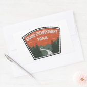 Grand Enchantment Trail Rechthoekige Sticker (Envelop)