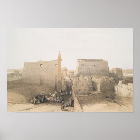 Grand Entrance to the Luxor Temple, Egypte Poster (Voorkant)