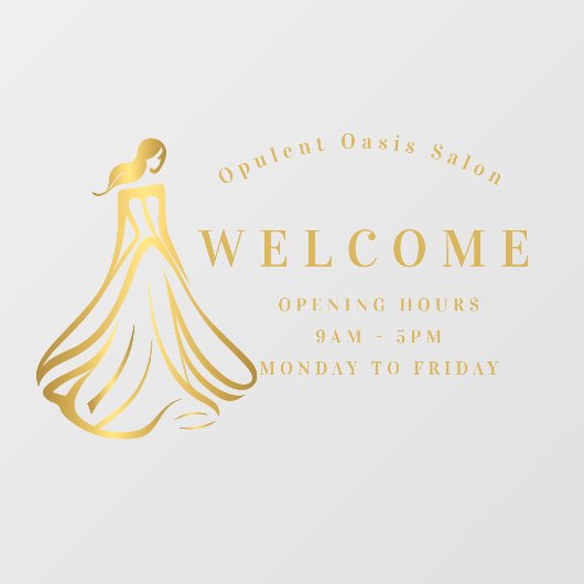 Grand Entree Luxe Raamsticker (Vel)