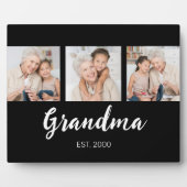 Grand Established Modern Script Black 3 Photo Fotoplaat (Voorkant)