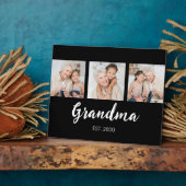 Grand Established Modern Script Black 3 Photo Fotoplaat (Zijkant)