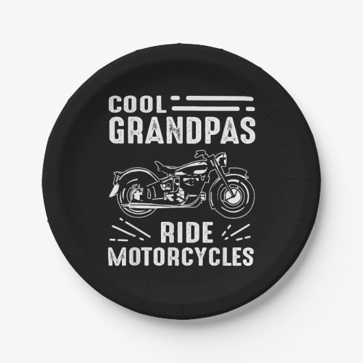 Grand Father Biker Papieren Bordje (Voorkant)
