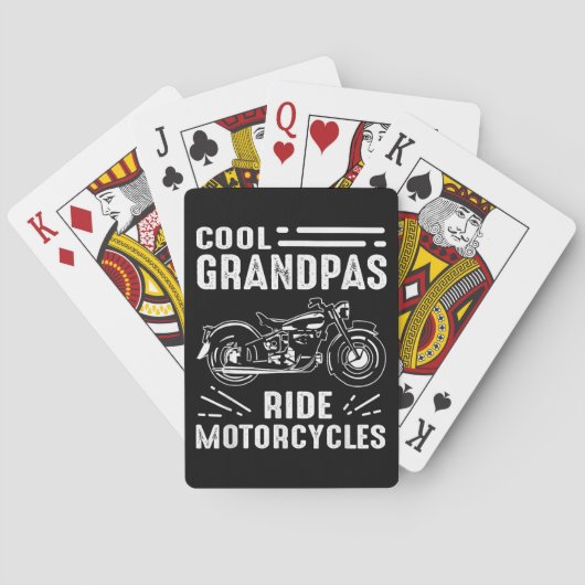 Grand Father Biker Pokerkaarten (Achterkant)
