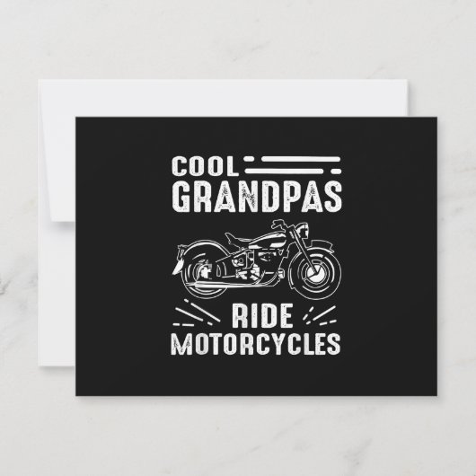 Grand Father Biker RSVP Kaartje (Voorkant)