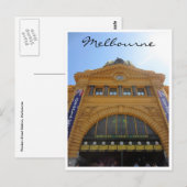 grand flinders street station briefkaart (Voorkant / Achterkant)