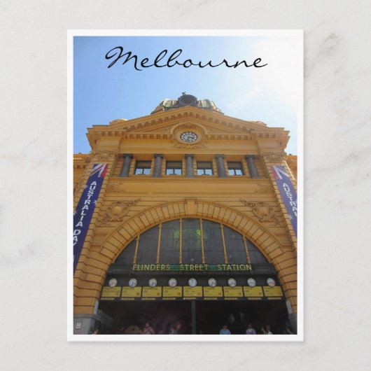 grand flinders street station briefkaart (Voorkant)