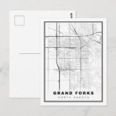 Grand Forks Kaart (Voorkant / Achterkant)