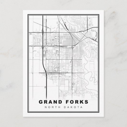 Grand Forks Kaart (Voorkant)