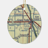 Grand Forks ND Keramisch Ornament (Links)