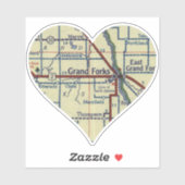 Grand Forks ND Sticker (Vel)
