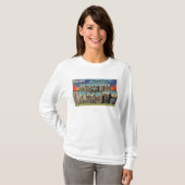 Grand Forks, North Dakota - Grote letter T-shirt (Voorkant volledig)