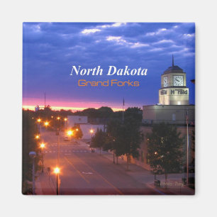 Grand Forks North Dakota Magnet Travel Souvenir