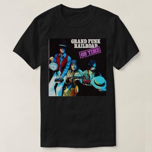 Grand Funk Railroad on Time Sticker T-shirt (Design voorkant)
