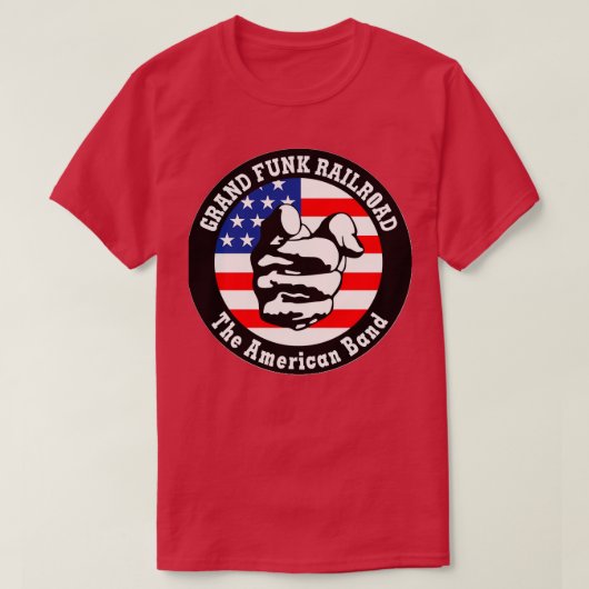 Grand Funk Railroad Weampx27re An American Band T-shirt (Design voorkant)