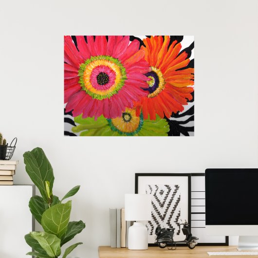 Grand Gerber Daisies Print (Thuiskantoor)