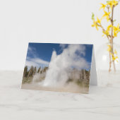 Grand Geyser Folded Wenskaart Kaart (Gele Bloem)