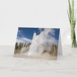 Grand Geyser Folded Wenskaart Kaart