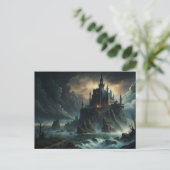 Grand Gothic Moon Castle Briefkaart (Staand voorkant)