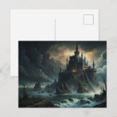 Grand Gothic Moon Castle Briefkaart (Voorkant / Achterkant)
