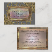 Grand Grey Fillmore Elegant Professioneel Visitekaartje (Voorkant / Achterkant)