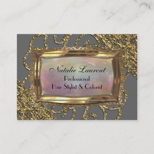 Grand Grey Fillmore Elegant Professioneel Visitekaartje (Voorkant)