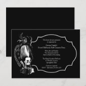 Grand Halloween Ball Masquerade Party Uitnodiging (Voorkant / Achterkant)