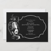 Grand Halloween Ball Masquerade Party Uitnodiging (Voorkant)