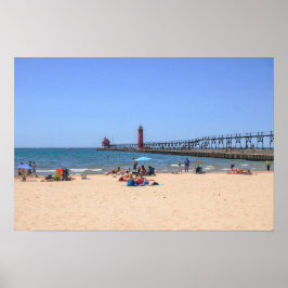 Grand Haven City Beach, Michigan Poster