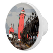 GRAND HAVEN LIGHT KERAMISCHE KNOP (Rechts)