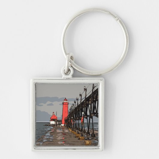 GRAND HAVEN LIGHT SLEUTELHANGER (Voorkant)