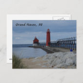 Grand Haven Lighthouders Briefkaart (Voorkant / Achterkant)