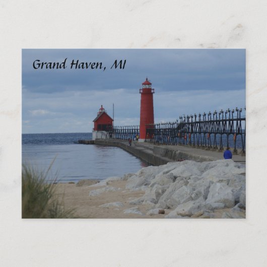 Grand Haven Lighthouders Briefkaart (Voorkant)