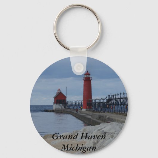 Grand Haven Lighthouders Sleutelhanger (Voorkant)