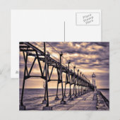 Grand Haven lighthouse and pier, Grand Haven Briefkaart (Voorkant / Achterkant)
