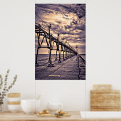 Grand Haven lighthouse and pier, Grand Haven Poster (Keuken)