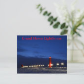 Grand Haven Lighthouse Briefkaart (Staand voorkant)