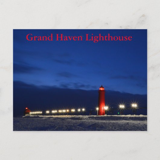 Grand Haven Lighthouse Briefkaart (Voorkant)