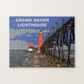 GRAND HAVEN LIGHTHOUSE LEGPUZZEL (Horizontaal)